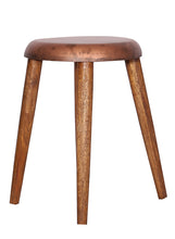 Load image into Gallery viewer, The Home Stool With Iron Top Small Copper
