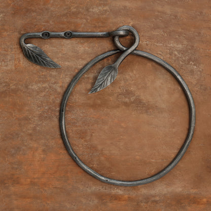 The Home Hand Forged Iron Hardware Iron Towel Hanger Round HC-350