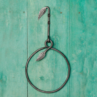 The Home Hand Forged Iron Hardware Iron Towel Hanger Round HC-350