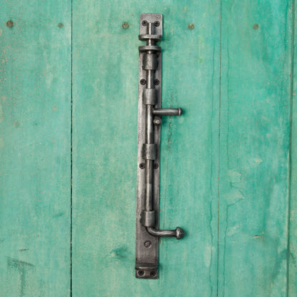 The Home Hand Forged Iron Hardware Iron Tower Bolt HC-1140 – image 4