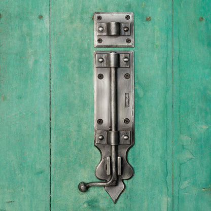 The Home Hand Forged Iron Hardware Iron Tower Bolt HC-1141A – image 4
