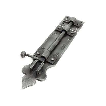 The Home Hand Forged Iron Hardware Iron Tower Bolt HC-1141A – image 3