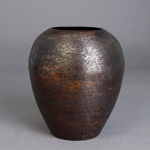The home Vase Antique Black & Gold 1474-A