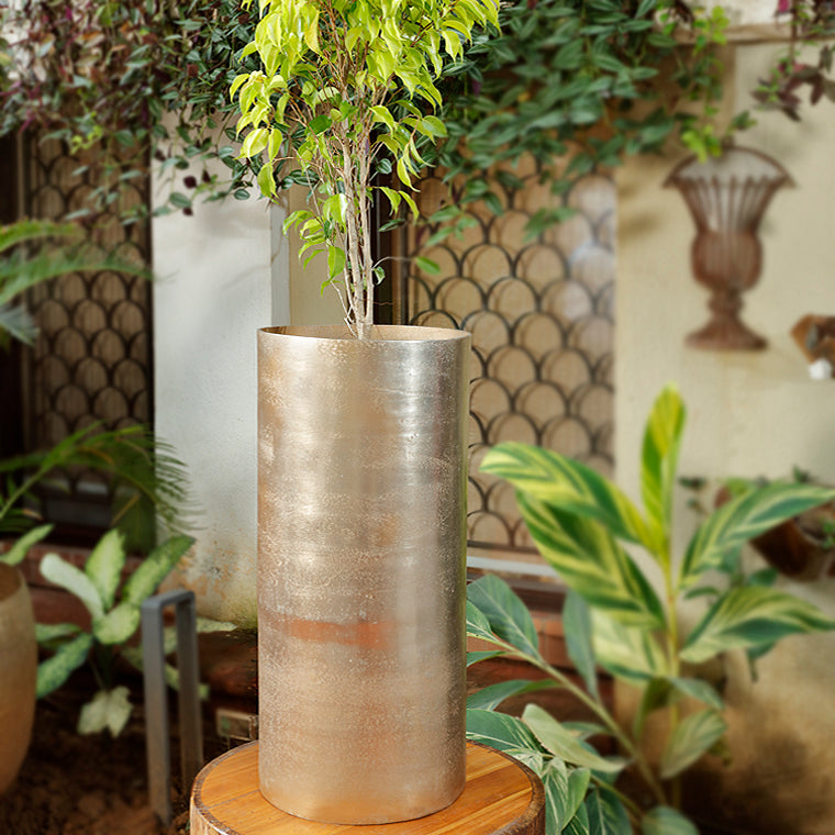 The home Pillar Vase Small Gold GD1652-B