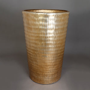 The home Small Conical Planter Hammered Gold GD1032-C