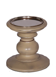 The Home Wooden Candle Stand Marble Finish 114