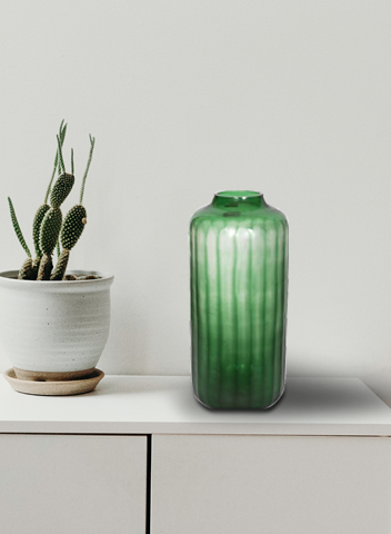 The Home Green Jar Clear With Strip-Big – image 2